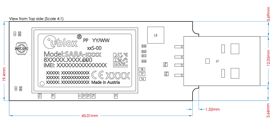Nova Top View Dimensions